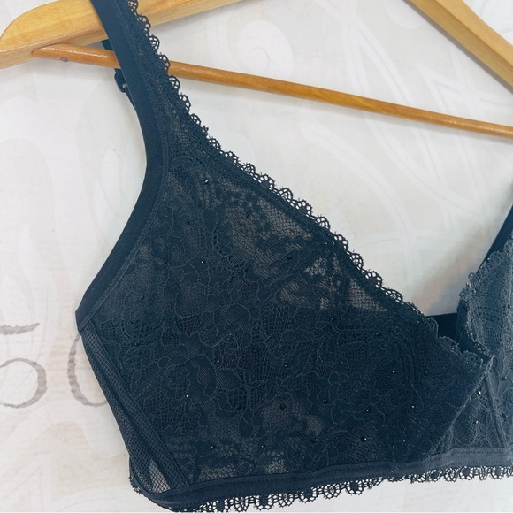 New Victoria’s Secret Very Sexy lace no wire sling balconette bralette bustier - Picture 4 of 11
